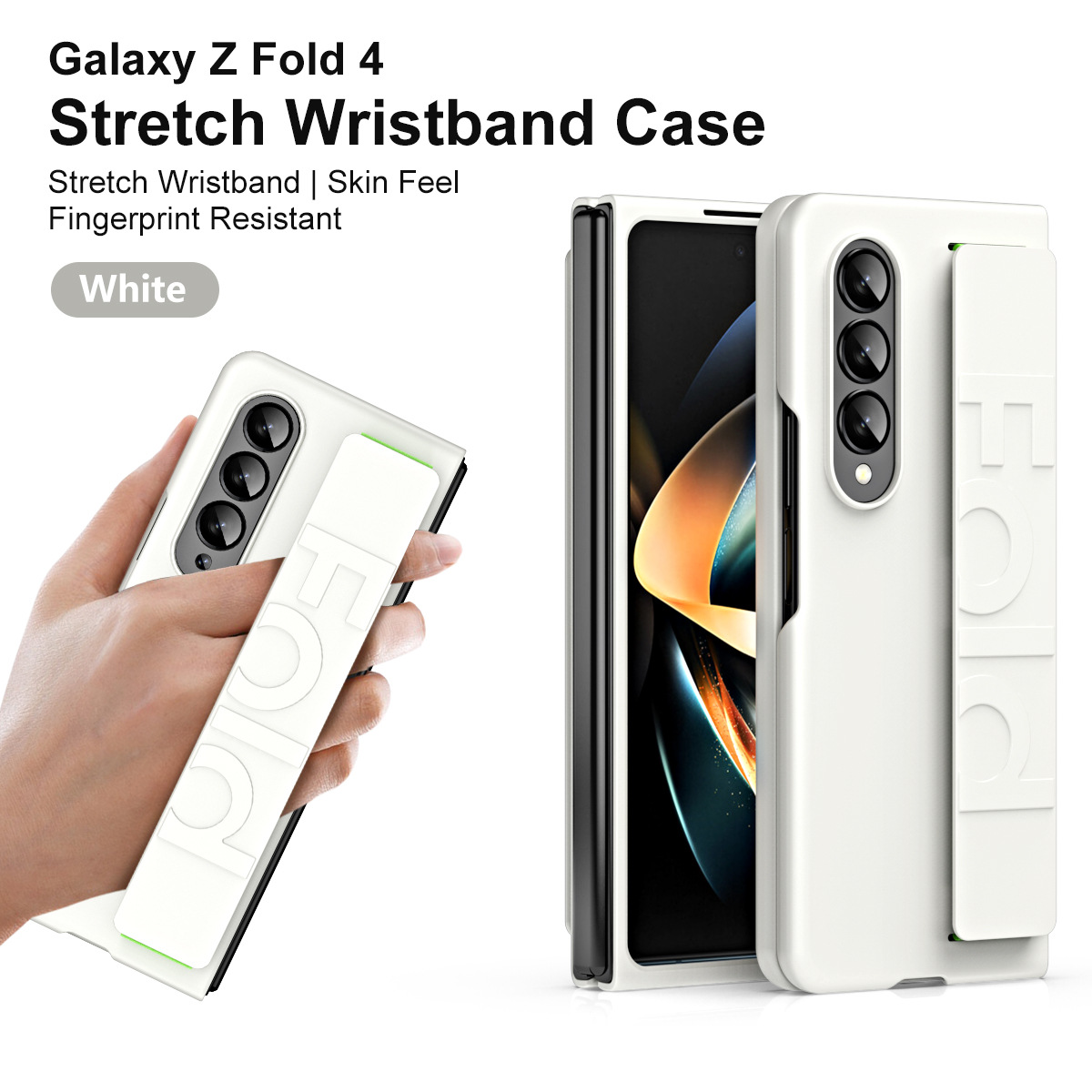 Compatible with Samsung Z Fold8/7/6 phone case W25 elastic wrist strap 5/4/3/2 folding screen drop protection case