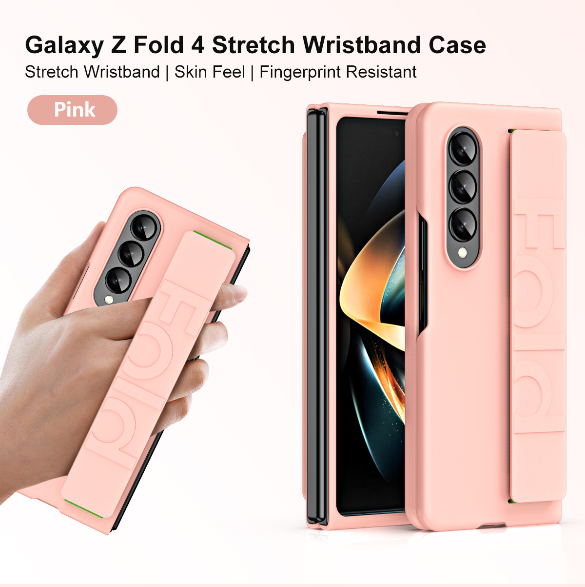 Compatible with Samsung Z Fold8/7/6 phone case W25 elastic wrist strap 5/4/3/2 folding screen drop protection case