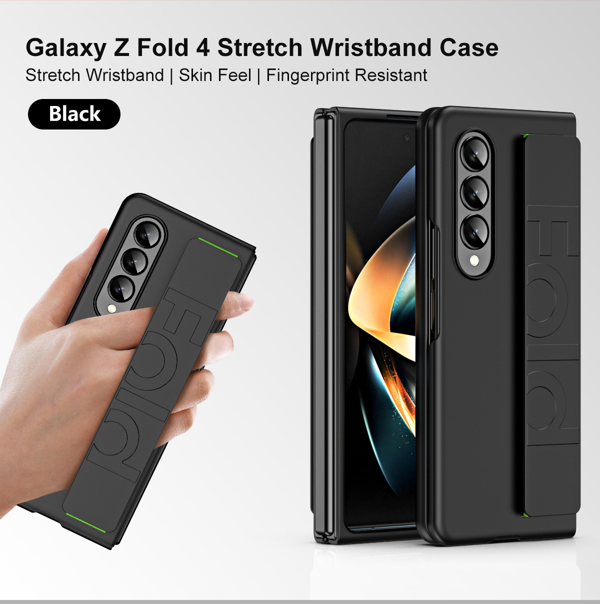 Compatible with Samsung Z Fold8/7/6 phone case W25 elastic wrist strap 5/4/3/2 folding screen drop protection case
