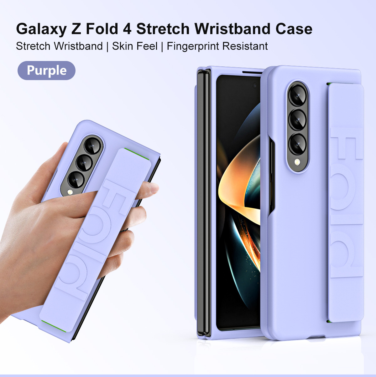 Compatible with Samsung Z Fold8/7/6 phone case W25 elastic wrist strap 5/4/3/2 folding screen drop protection case