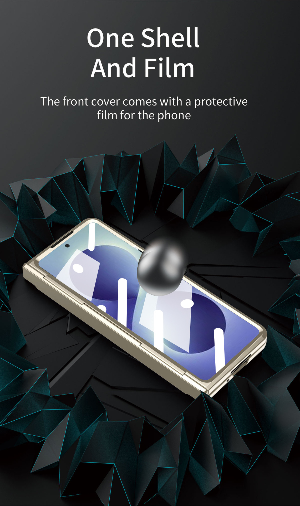 Compatible with Samsung Z Fold8/7 phone case, 6/5/4 folding screen, flat hinge, stand, full-coverage protective case.