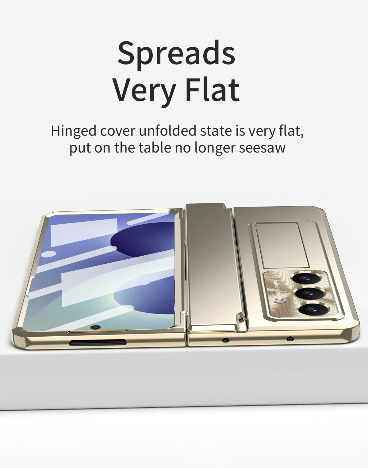 Compatible with Samsung Z Fold8/7 phone case, 6/5/4 folding screen, flat hinge, stand, full-coverage protective case.