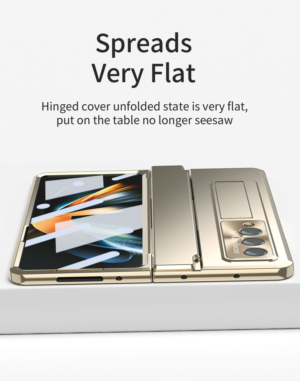 Compatible with Samsung Z Fold8/7 phone case, 6/5/4 folding screen, flat hinge, stand, full-coverage protective case.