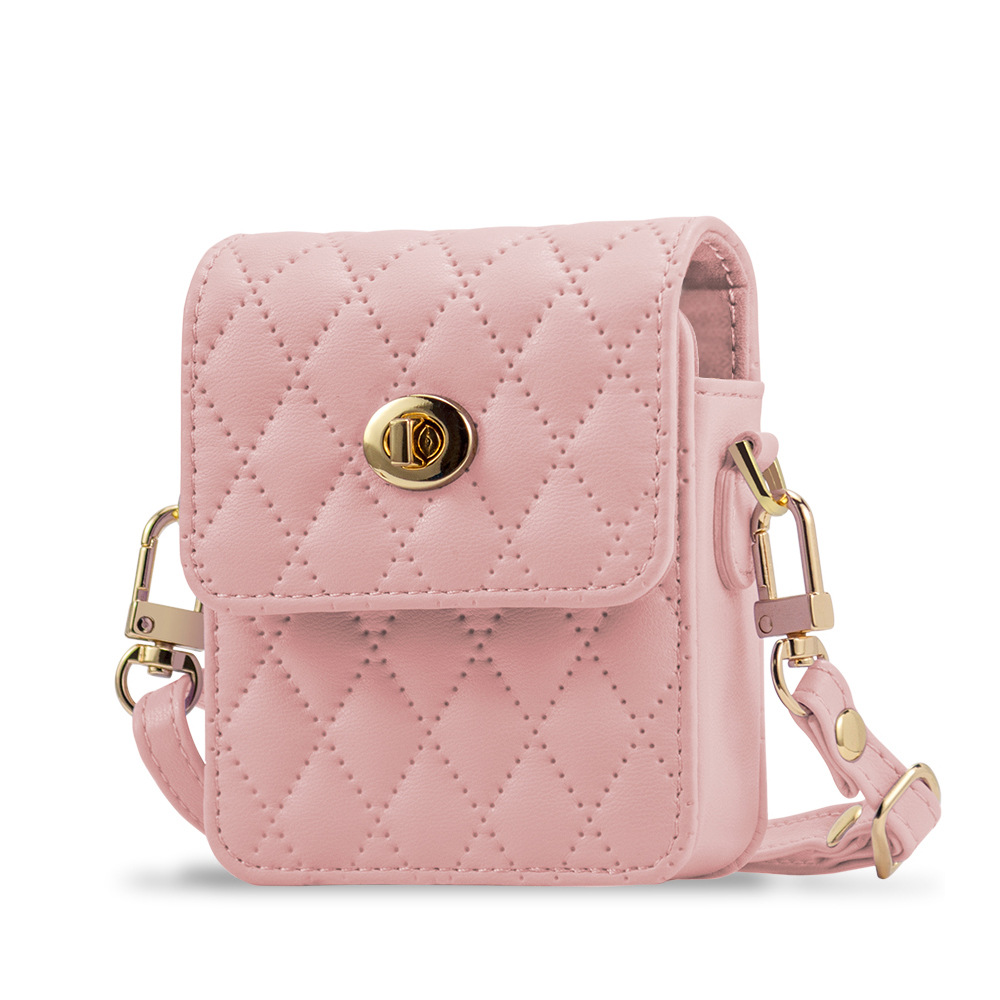 Compatible with Samsung Flip7/6/5 mini bag, Huawei Pura X crossbody strap, small folding design.