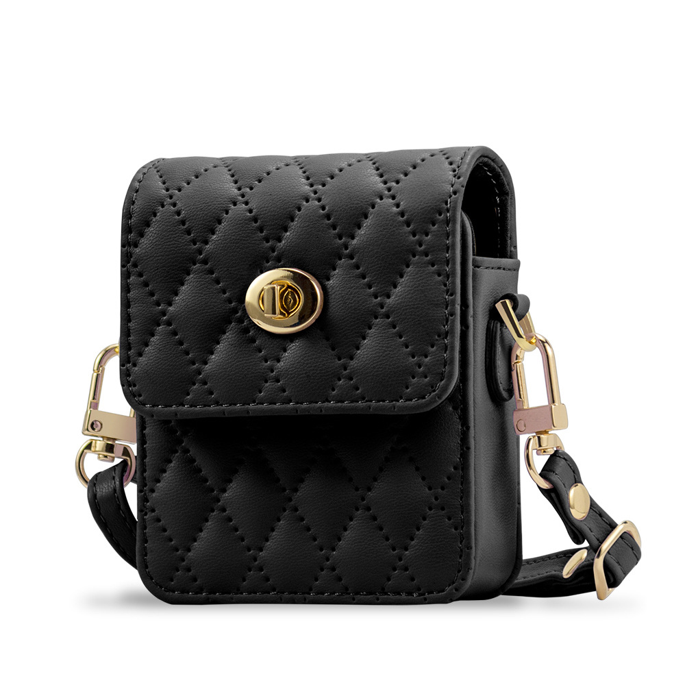 Compatible with Samsung Flip7/6/5 mini bag, Huawei Pura X crossbody strap, small folding design.