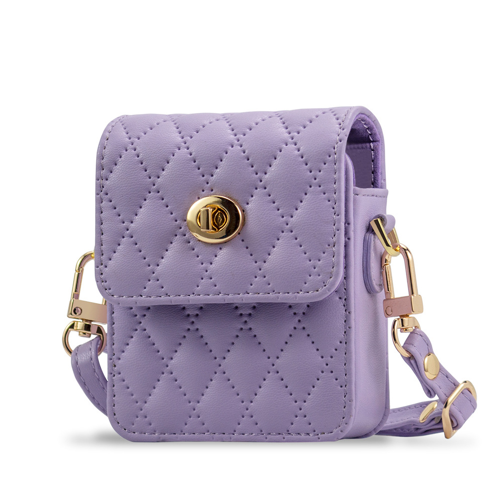 Compatible with Samsung Flip7/6/5 mini bag, Huawei Pura X crossbody strap, small folding design.