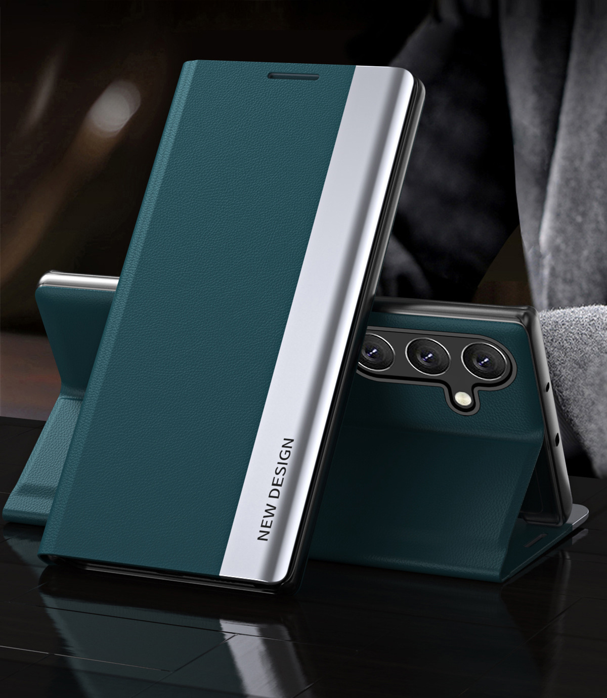 Compatible with Samsung S26 Ultra phone case, A57 flip phone stand, S25/S24 Plus full coverage, S23U leather case, A56
