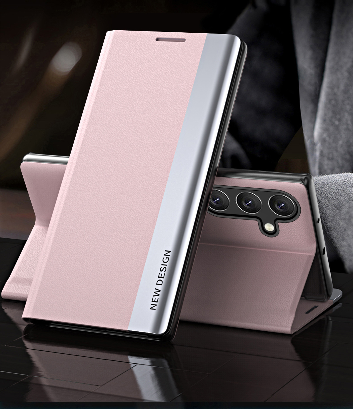 Compatible with Samsung S26 Ultra phone case, A57 flip phone stand, S25/S24 Plus full coverage, S23U leather case, A56