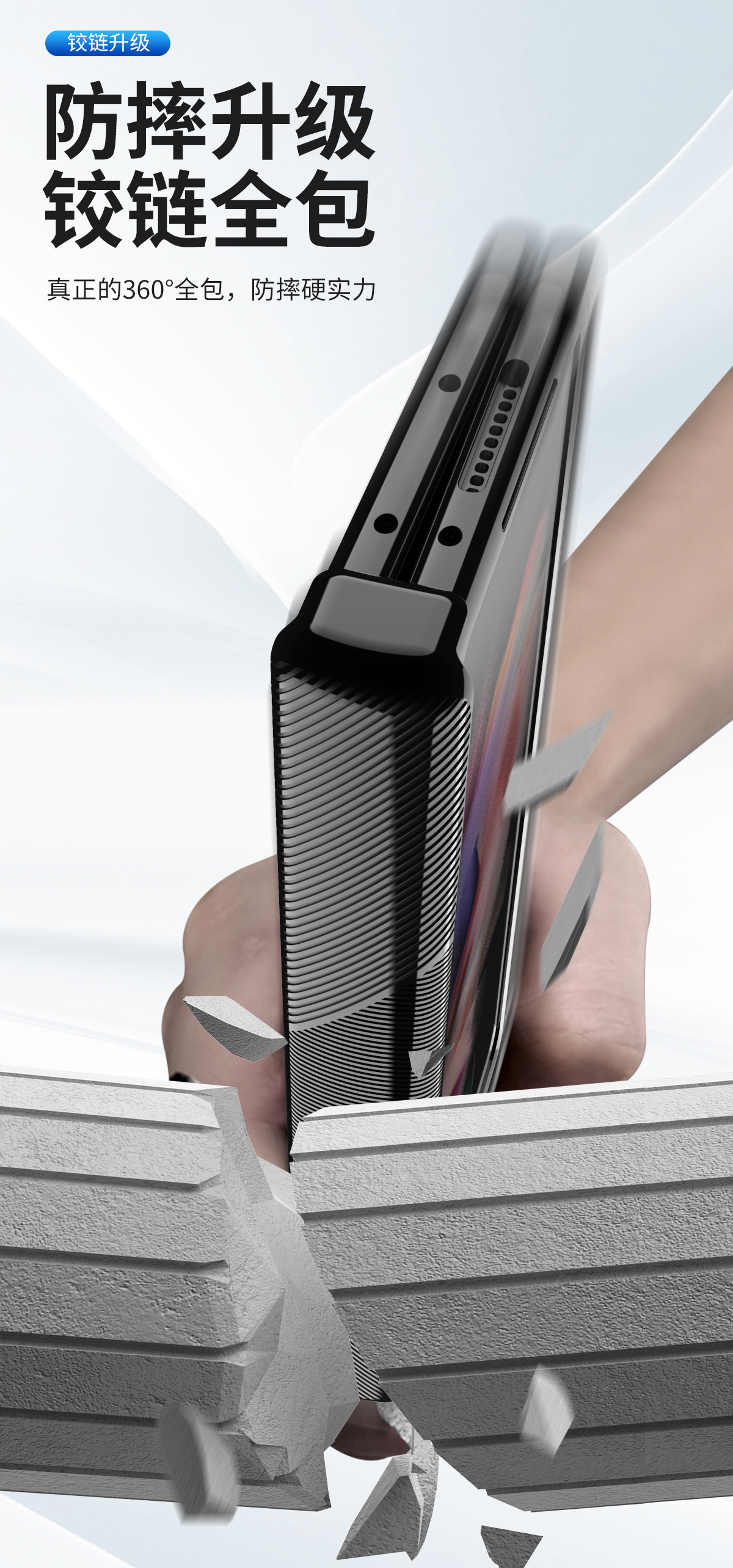 Compatible with Samsung Z Fold 5/4/3 phone case, 8/7/6 transparent electroplated case, hinge full-coverage protective case, cross-border e-commerce.