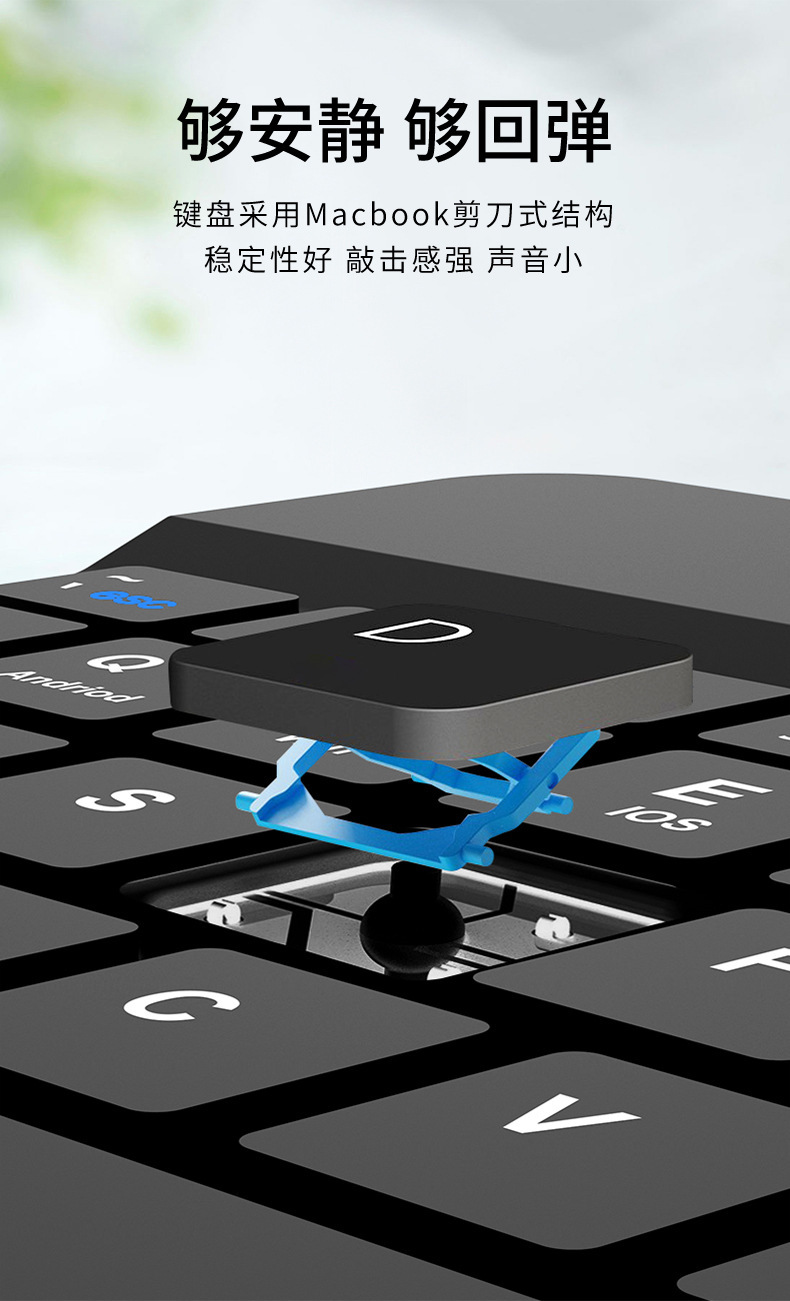 Compatible with Samsung Fold8/7 keyboard leather case, 6/5/4-inch Bluetooth wireless mouse, capacitive pen, and foldable screen universal keyboard.