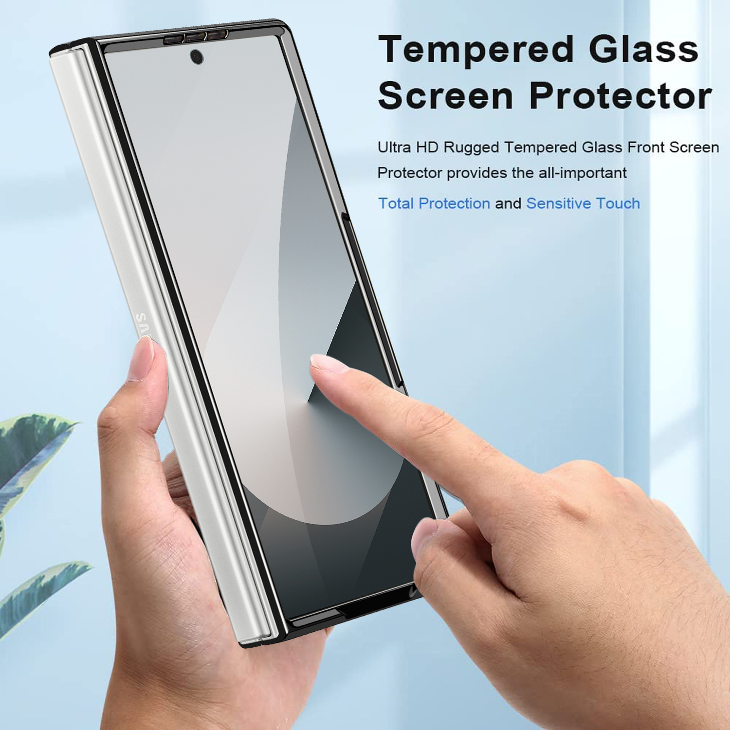 Compatible with Samsung Z Fold8U phone case 7/6/5 case film electroplated diamond pattern small Chanel style ring 4/3/2 protective case