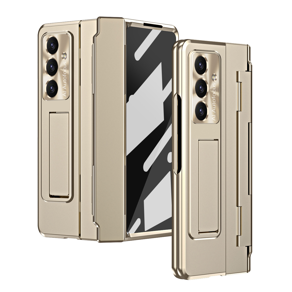 Compatible with Samsung Z Fold8U/7 phone case, 6/5/4 cm pen slot, pen holder, hinge, full-coverage shockproof case.