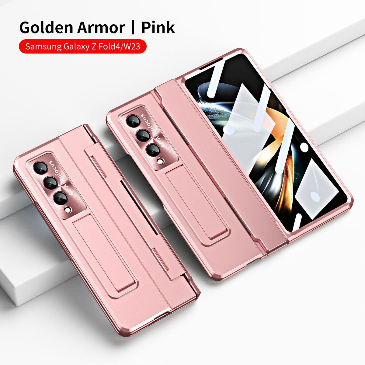 Compatible with Samsung Z Fold8U/7 phone case, 6/5/4 cm pen slot, pen holder, hinge, full-coverage shockproof case.