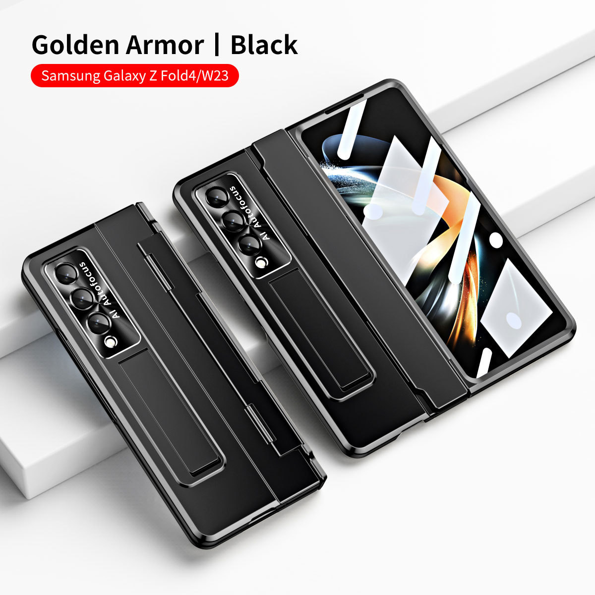 Compatible with Samsung Z Fold8U/7 phone case, 6/5/4 cm pen slot, pen holder, hinge, full-coverage shockproof case.