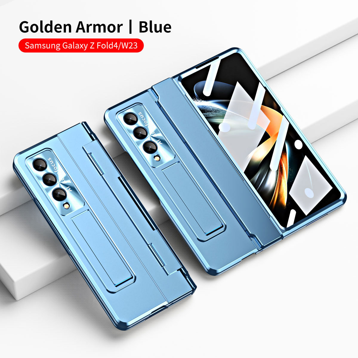 Compatible with Samsung Z Fold8U/7 phone case, 6/5/4 cm pen slot, pen holder, hinge, full-coverage shockproof case.