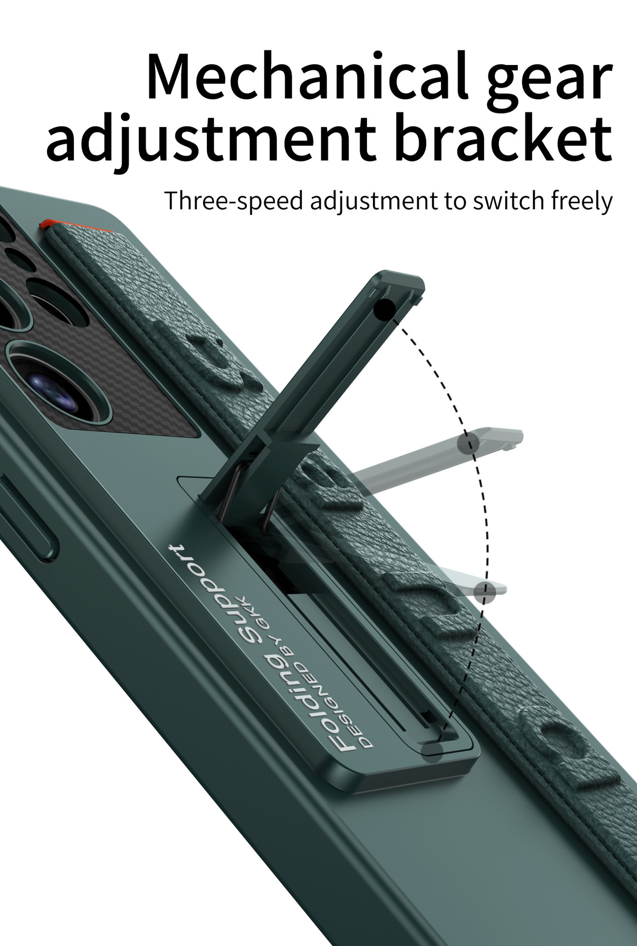 Compatible with Samsung S26/25 Ultra phone case, elastic wrist strap, S23/24U ultra-thin stand, drop-proof protective case