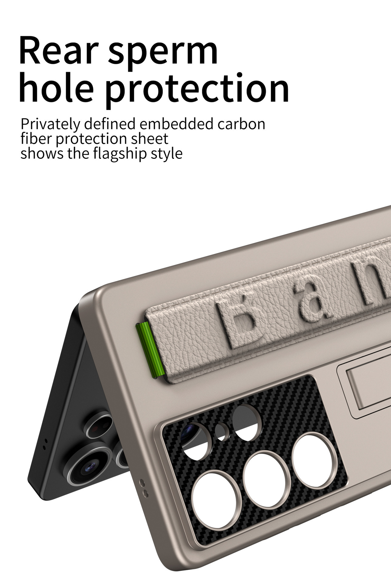 Compatible with Samsung S26/25 Ultra phone case, elastic wrist strap, S23/24U ultra-thin stand, drop-proof protective case