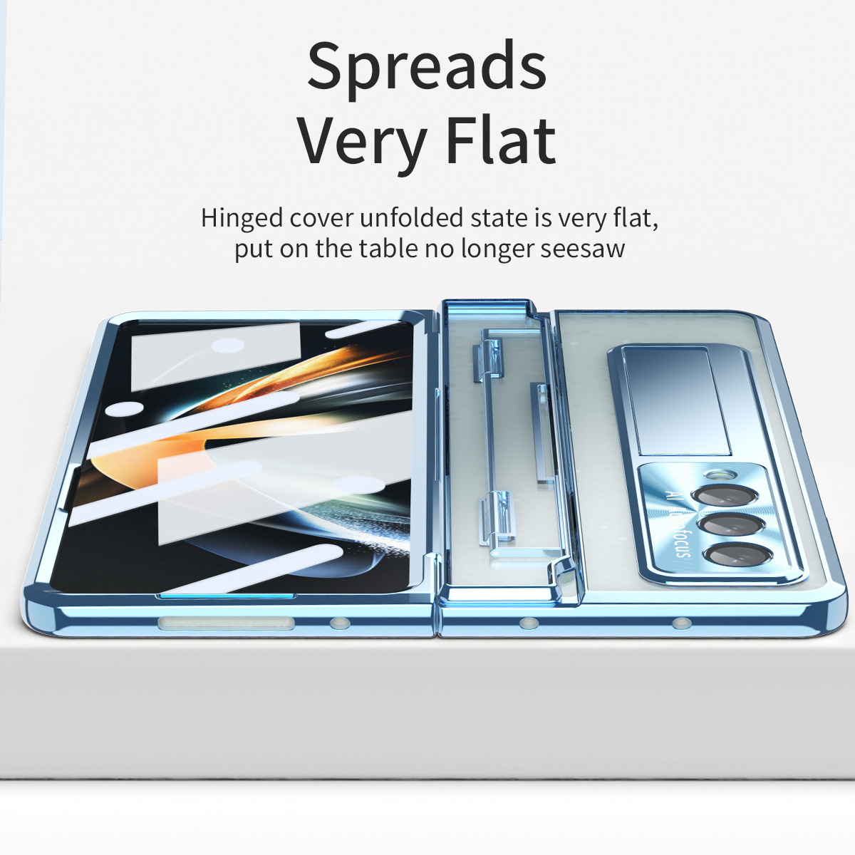 Compatible with Samsung Z Fold8/7/6 phone cases, 5/4/3-inch pen slot, electroplated hinge, full-coverage protective case.
