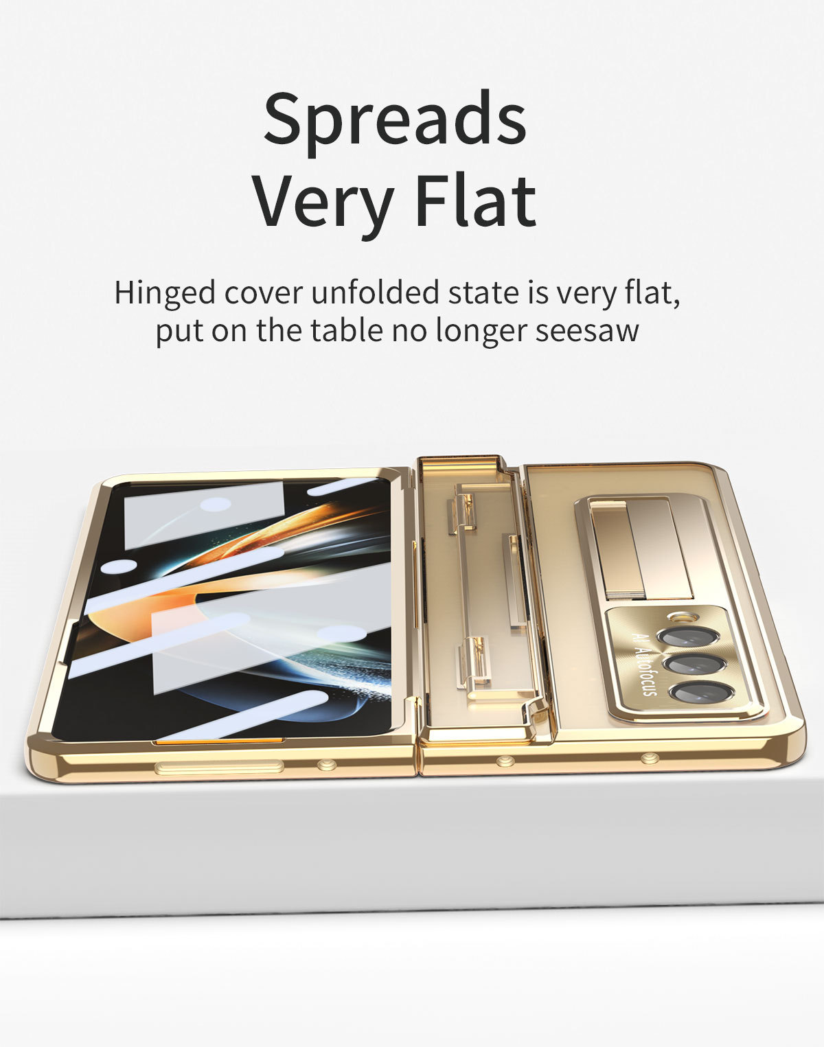 Compatible with Samsung Z Fold8/7/6 phone cases, 5/4/3-inch pen slot, electroplated hinge, full-coverage protective case.