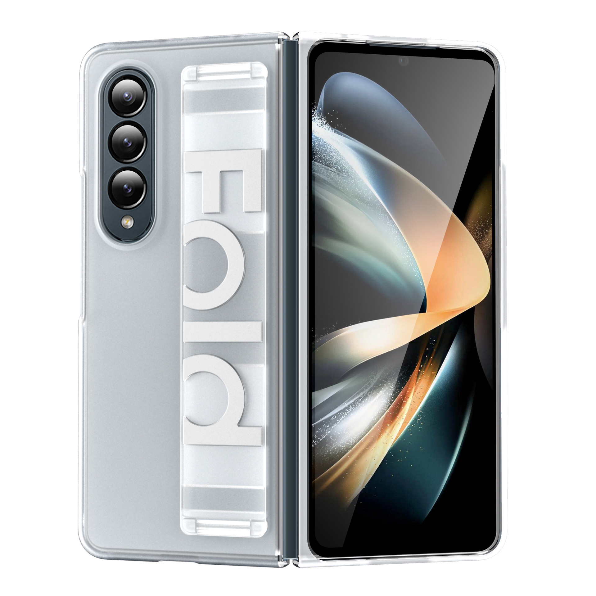 Compatible with Samsung Z Fold8 Ultra phone case, 7/6/5 elastic wrist strap, 4/3 folding screen drop protection case
