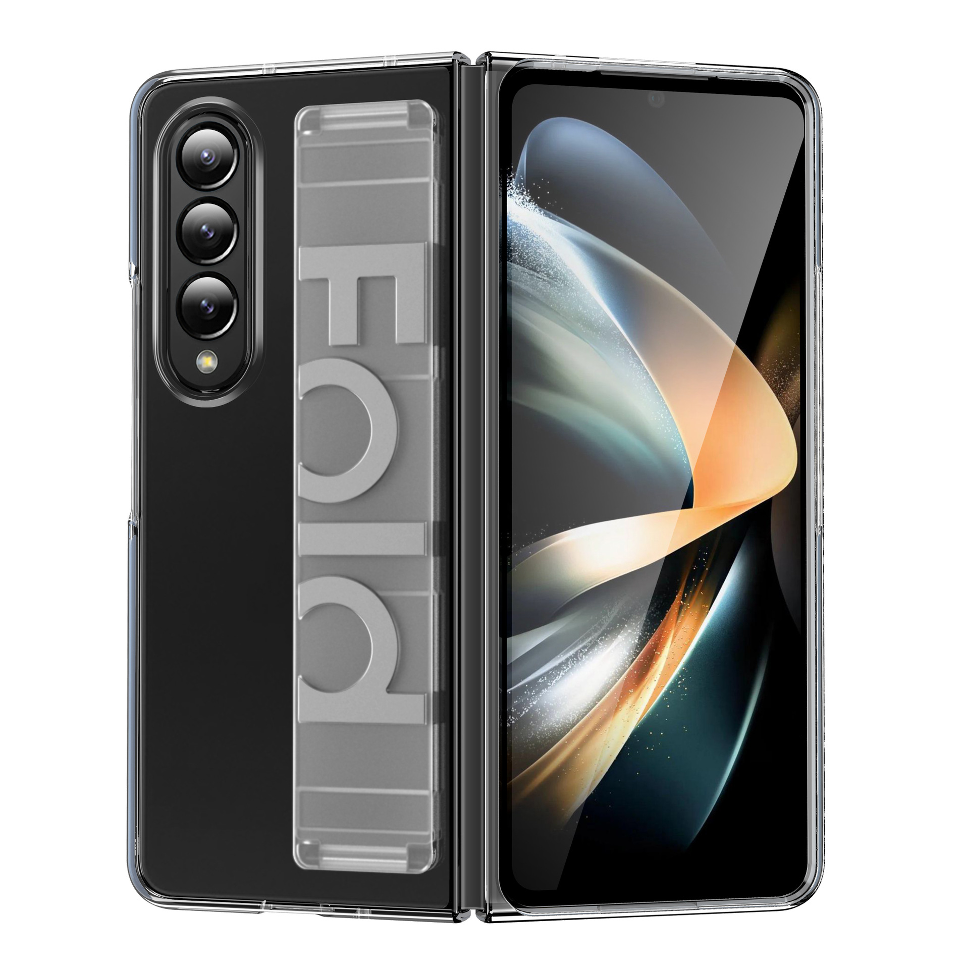 Compatible with Samsung Z Fold8 Ultra phone case, 7/6/5 elastic wrist strap, 4/3 folding screen drop protection case