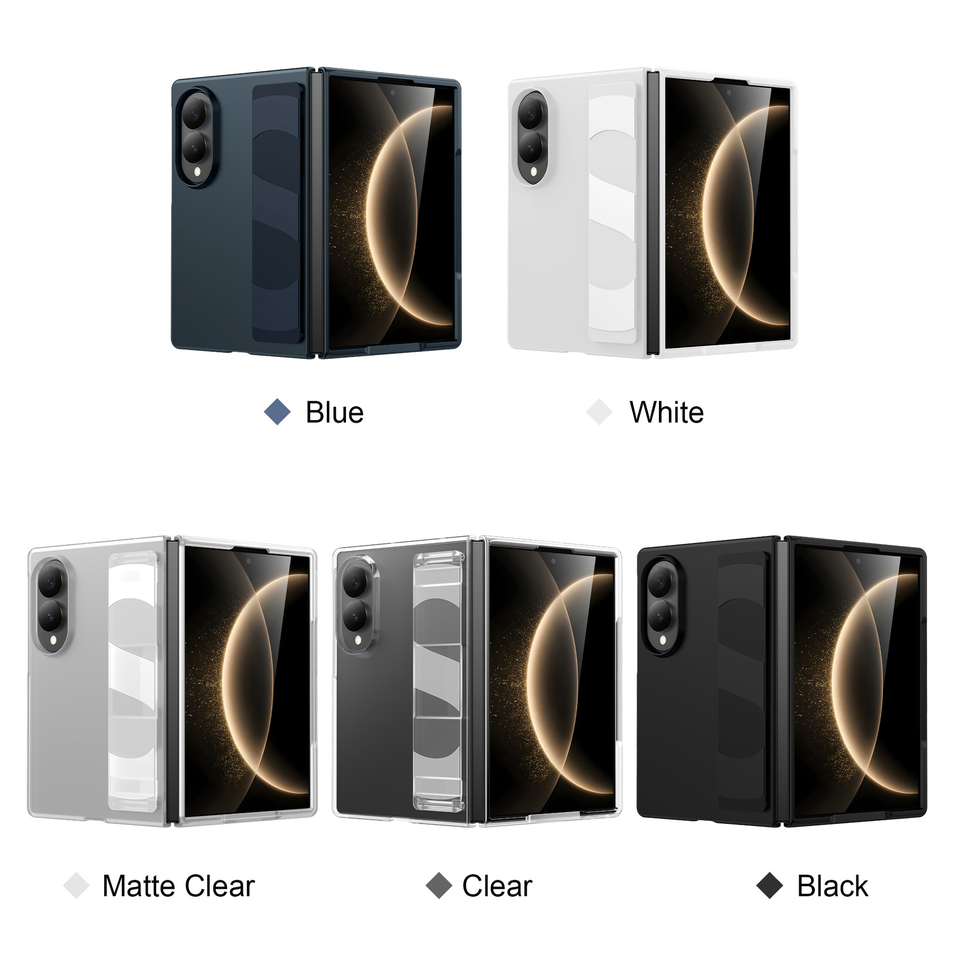 Compatible with Samsung Z Fold8 Ultra phone case, 7/6/5 elastic wrist strap, 4/3 folding screen drop protection case