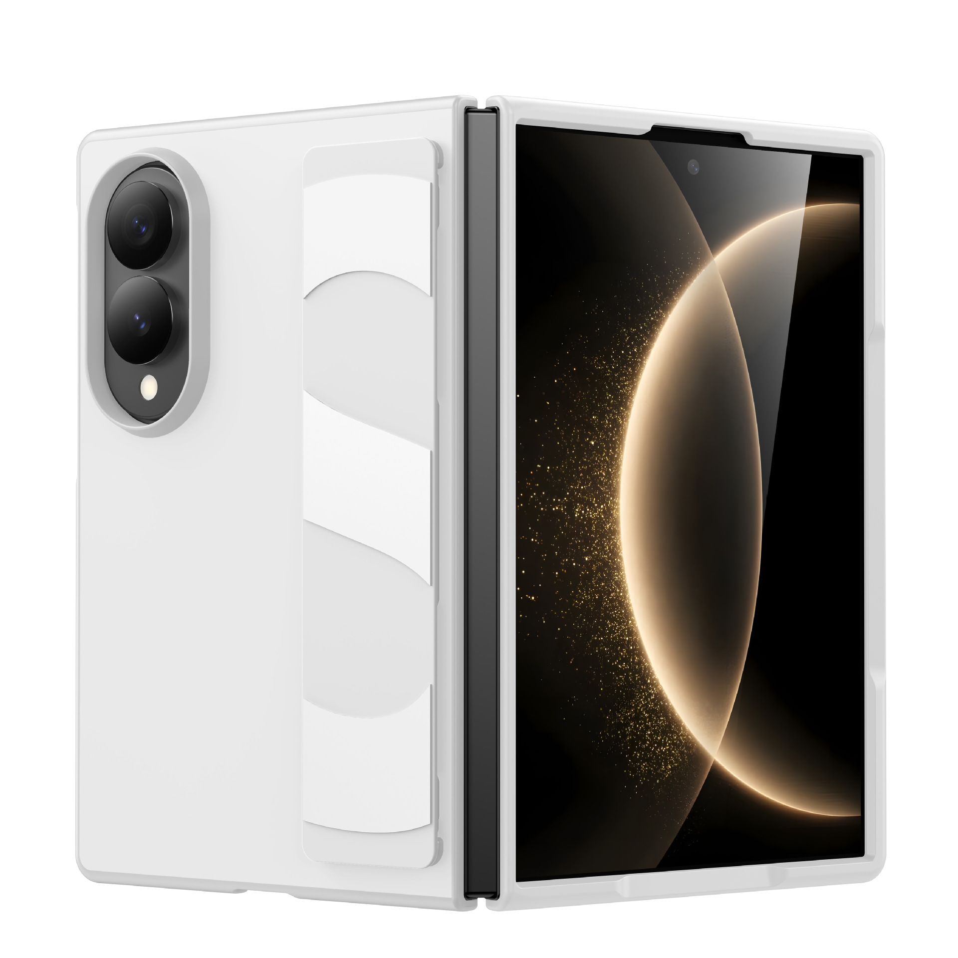Compatible with Samsung Z Fold8 Ultra phone case, 7/6/5 elastic wrist strap, 4/3 folding screen drop protection case