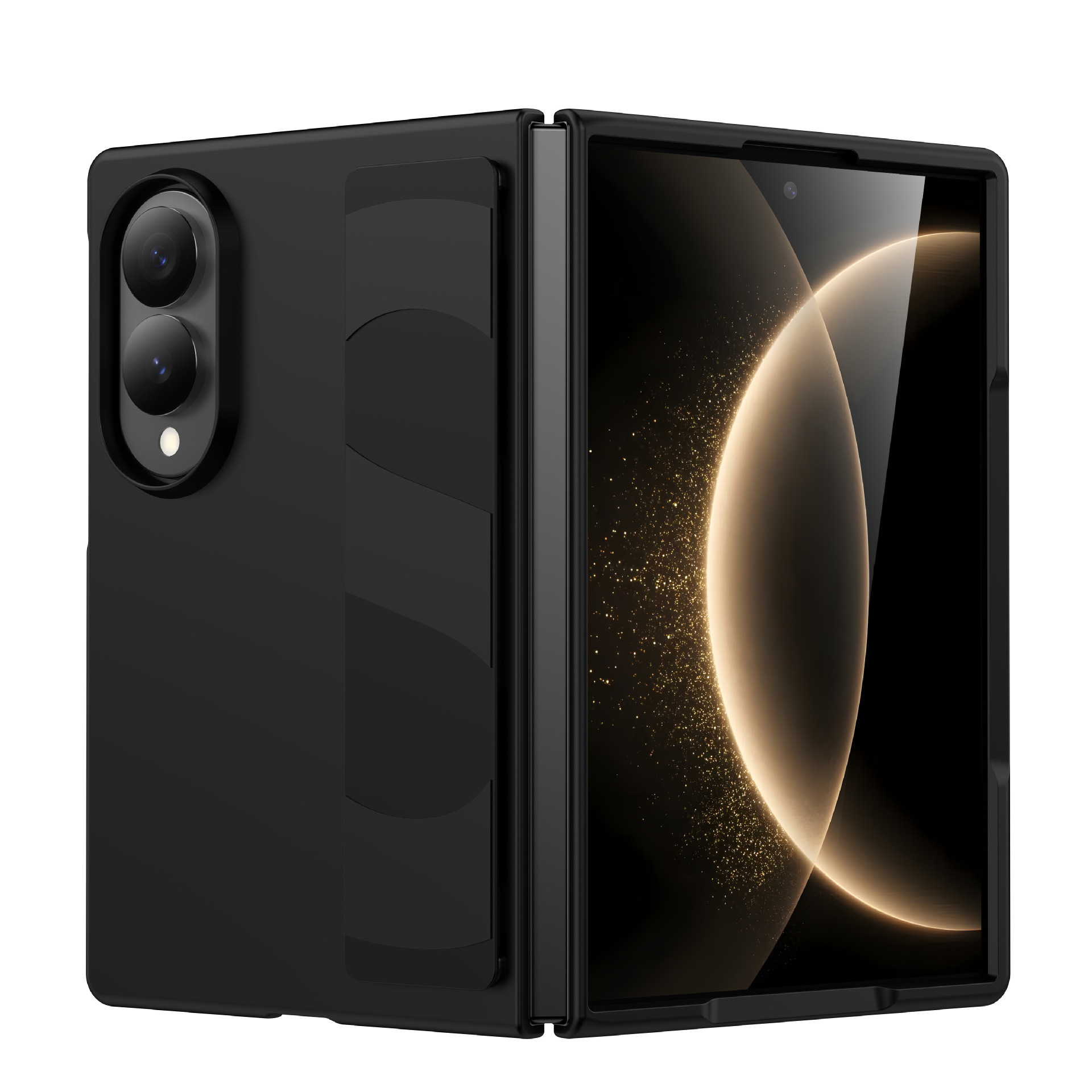 Compatible with Samsung Z Fold8 Ultra phone case, 7/6/5 elastic wrist strap, 4/3 folding screen drop protection case