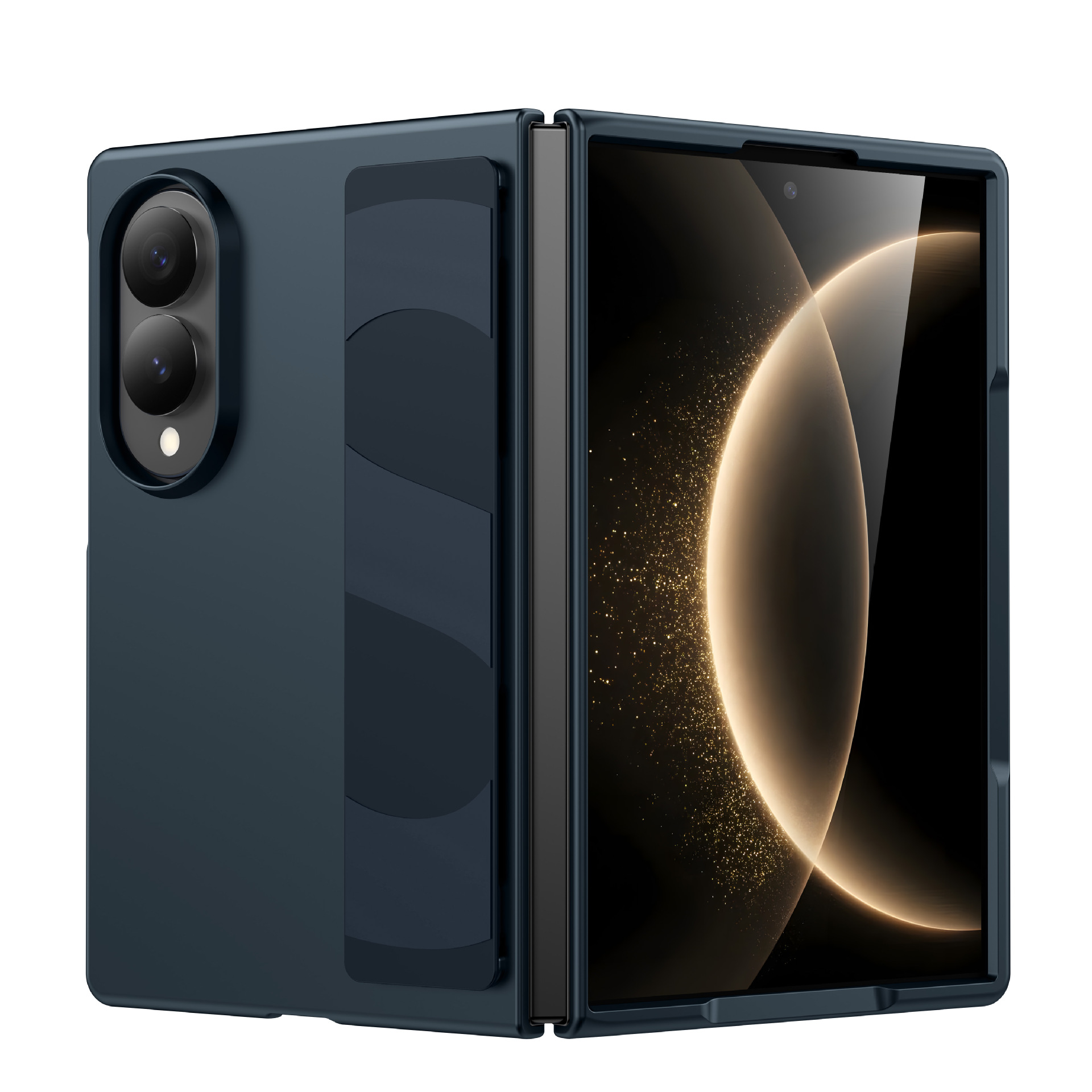 Compatible with Samsung Z Fold8 Ultra phone case, 7/6/5 elastic wrist strap, 4/3 folding screen drop protection case