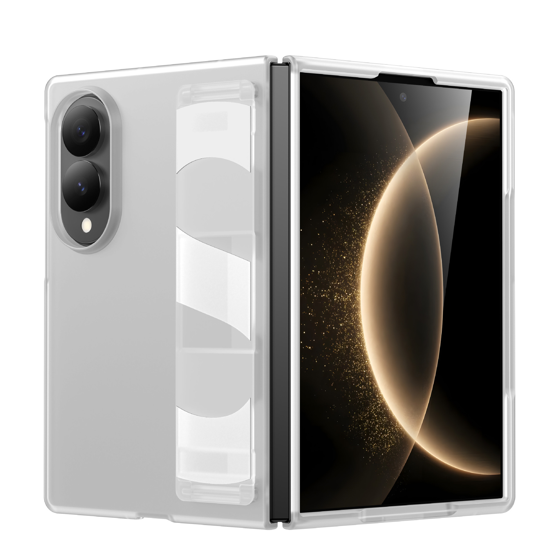 Compatible with Samsung Z Fold8 Ultra phone case, 7/6/5 elastic wrist strap, 4/3 folding screen drop protection case