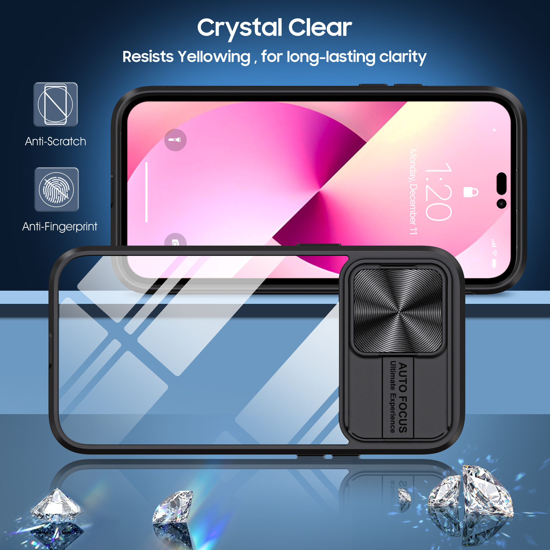 Compatible with Apple 16 Pro Max phone case 15P Superb Armor 14/13 Pro sliding lens MAX protective case