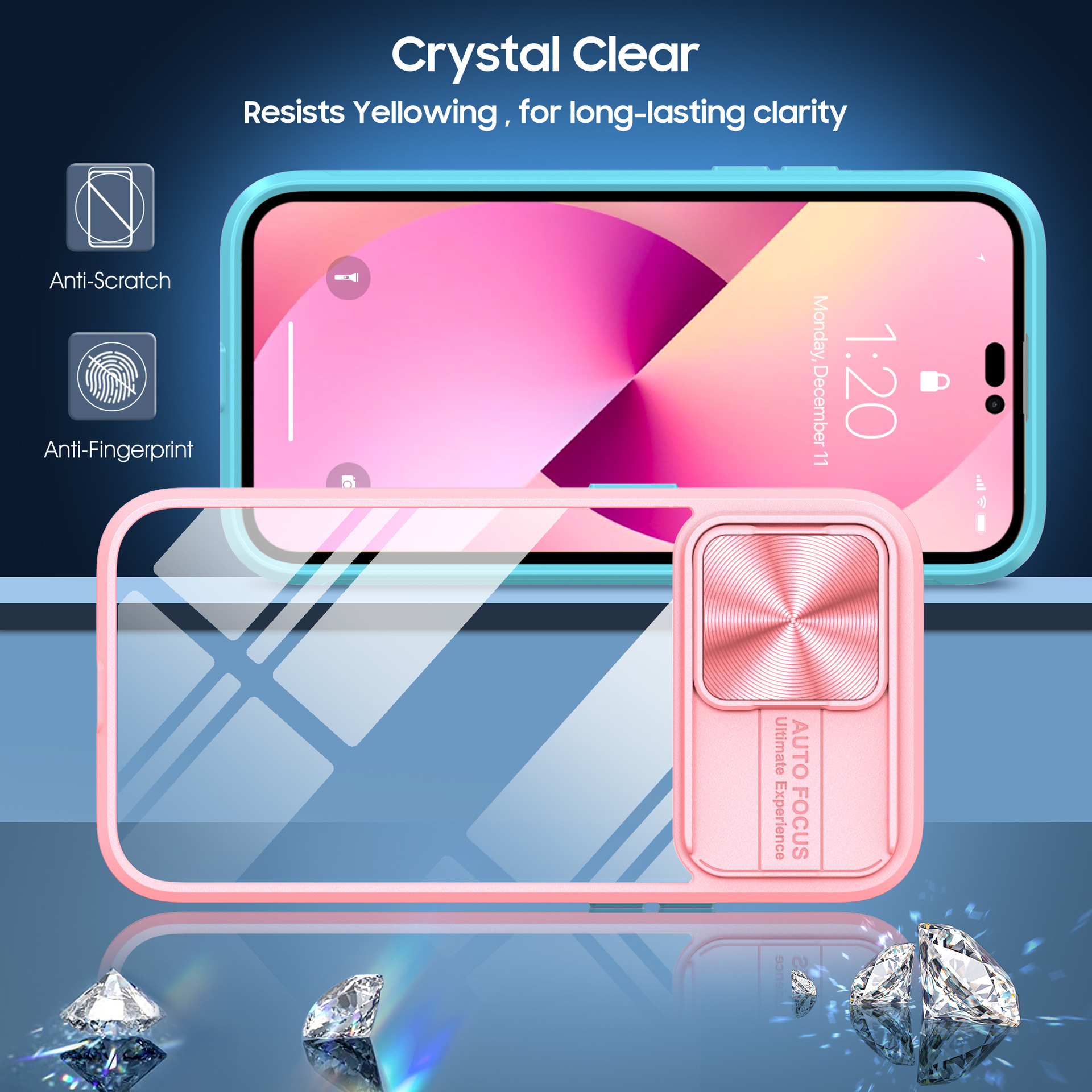 Compatible with Apple 16 Pro Max phone case 15P Superb Armor 14/13 Pro sliding lens MAX protective case
