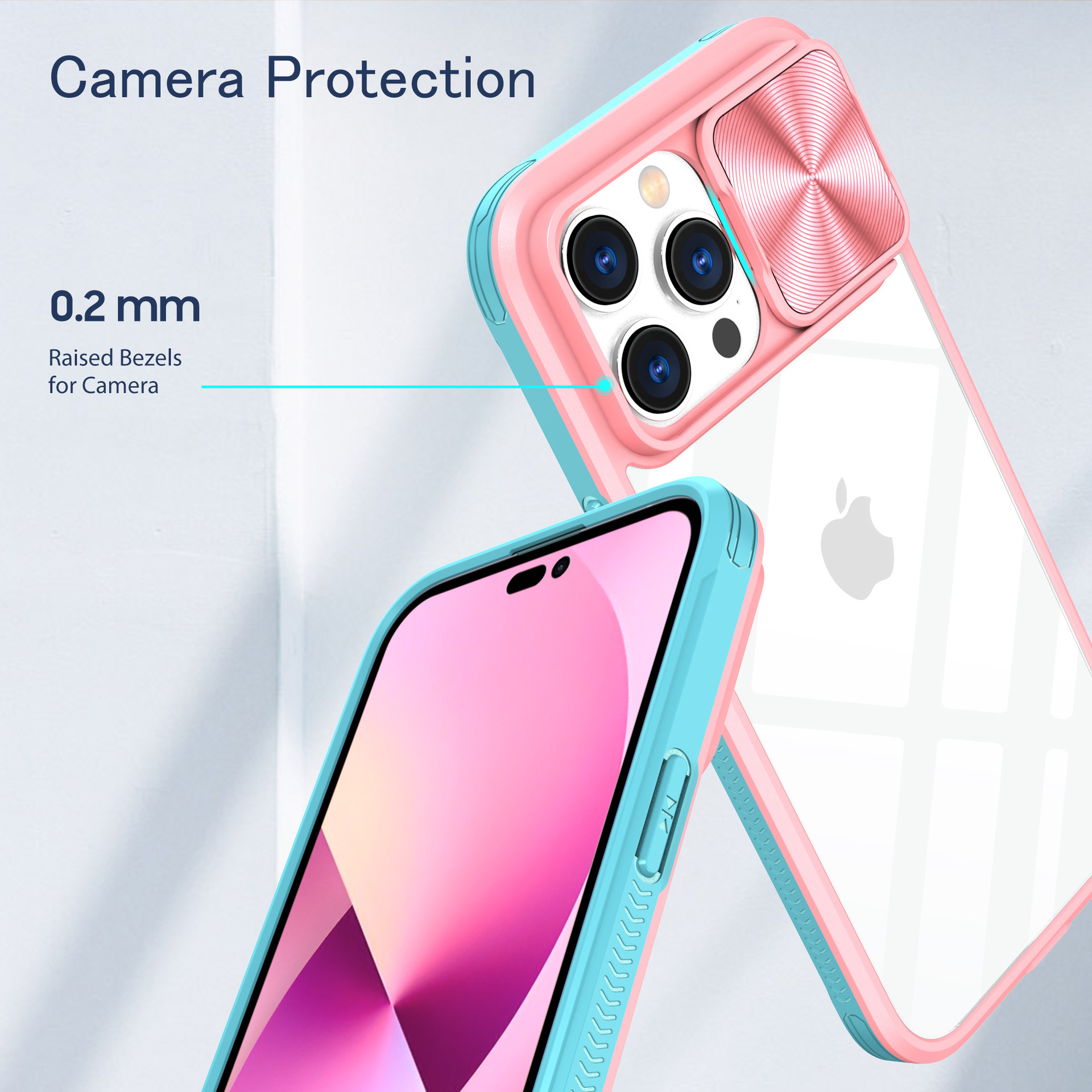 Compatible with Apple 16 Pro Max phone case 15P Superb Armor 14/13 Pro sliding lens MAX protective case