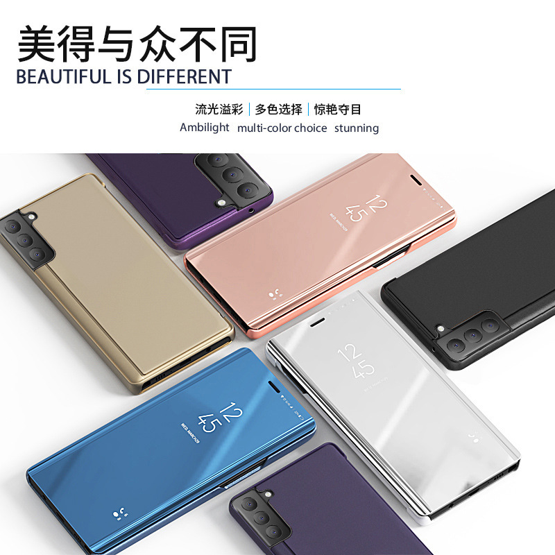 Compatible with Samsung S26/25 Ultra phone case, A36/A57 smart flip phone, and S24 Plus mirror full-coverage leather case.