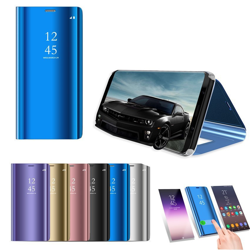 Compatible with Apple 17 Air, 16/15 Pro Max mirror flip case, 14 Pro full-coverage protective case, 13
