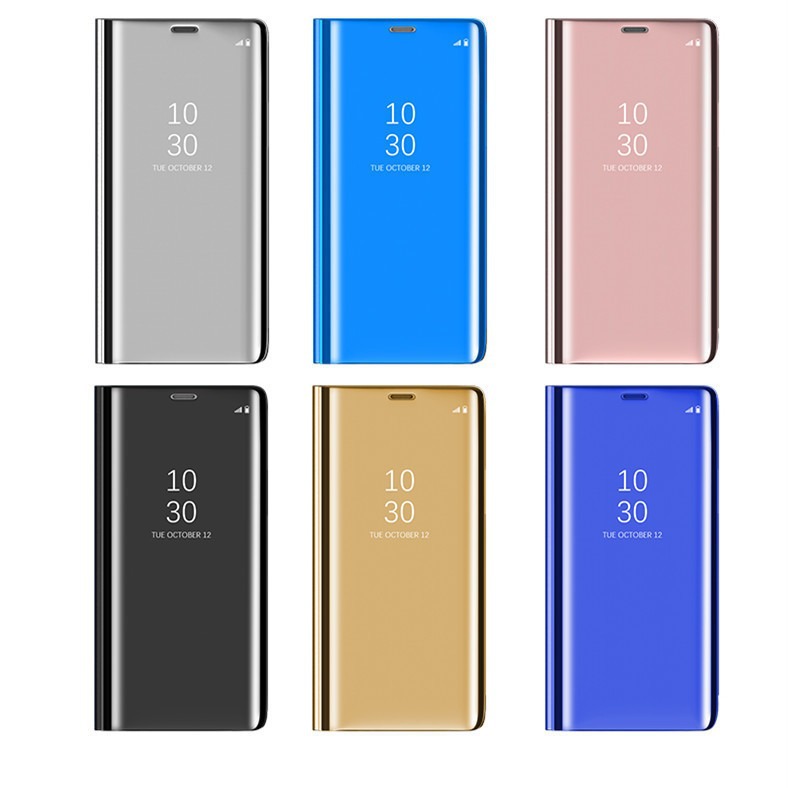 Compatible with Apple 17 Air, 16/15 Pro Max mirror flip case, 14 Pro full-coverage protective case, 13