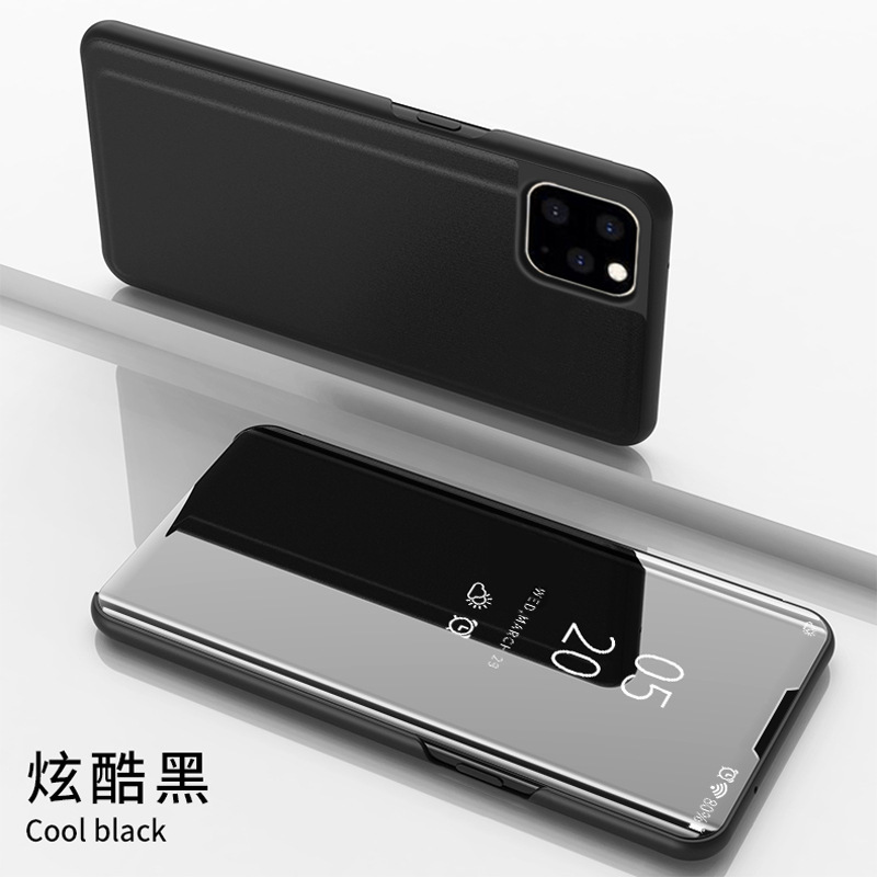 Compatible with Apple 17 Air, 16/15 Pro Max mirror flip case, 14 Pro full-coverage protective case, 13