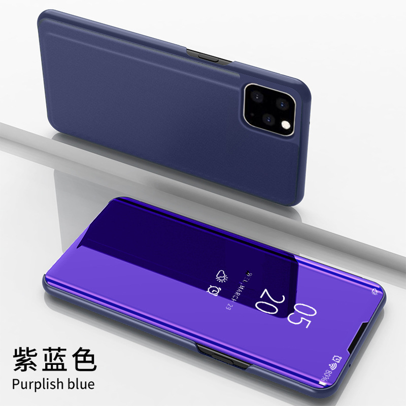 Compatible with Apple 17 Air, 16/15 Pro Max mirror flip case, 14 Pro full-coverage protective case, 13