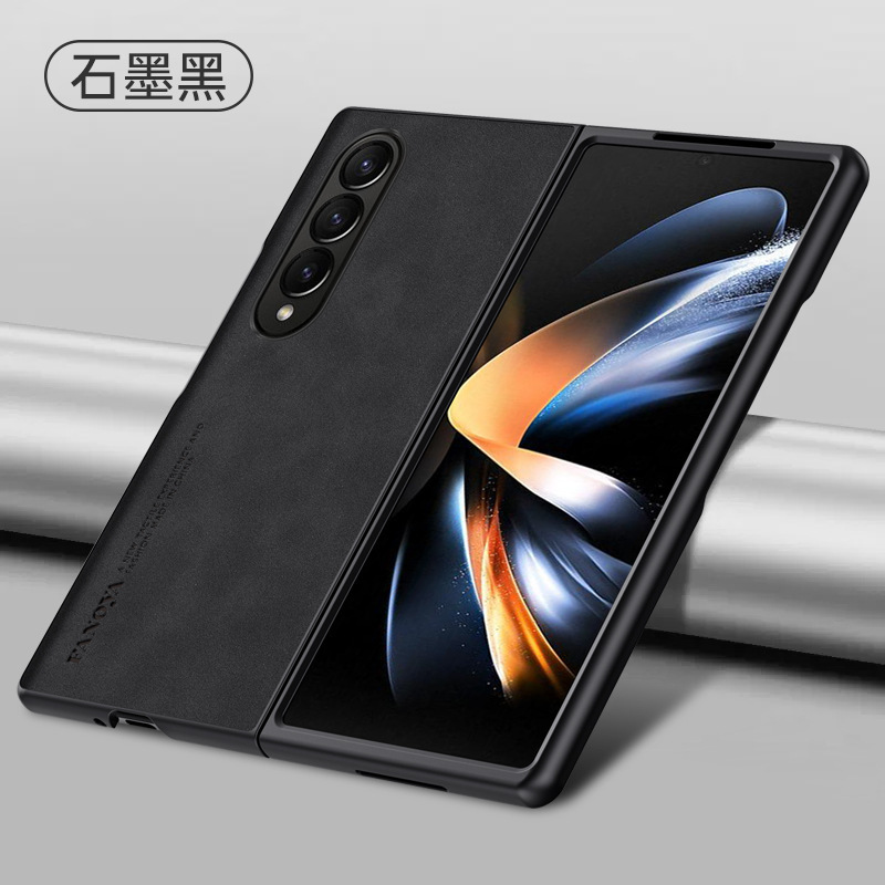 Compatible with Samsung Z Fold8/7 phone case, 6/5 sheepskin texture, luxurious feel, 4/3/2 folding screen protective case.