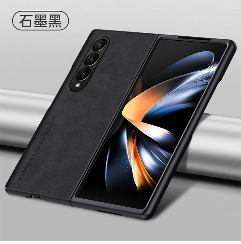 Compatible with Samsung Z Fold8/7 phone case, 6/5 sheepskin texture, luxurious feel, 4/3/2 folding screen protective case.