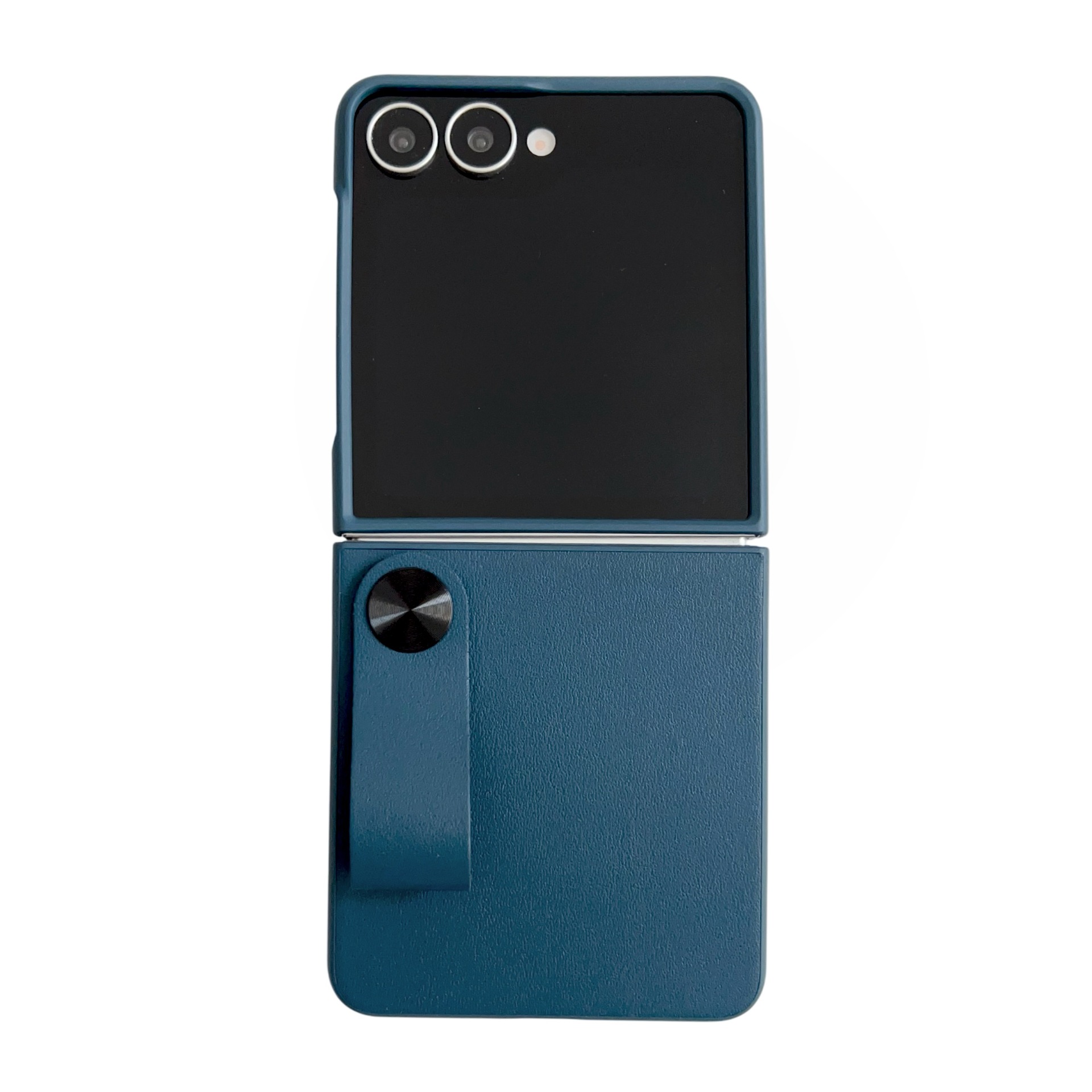 Compatible with Samsung Z Flip 8/7 phone case, 6/5-inch handheld wrist strap stand, vegan leather 4/3-inch folding screen protective case