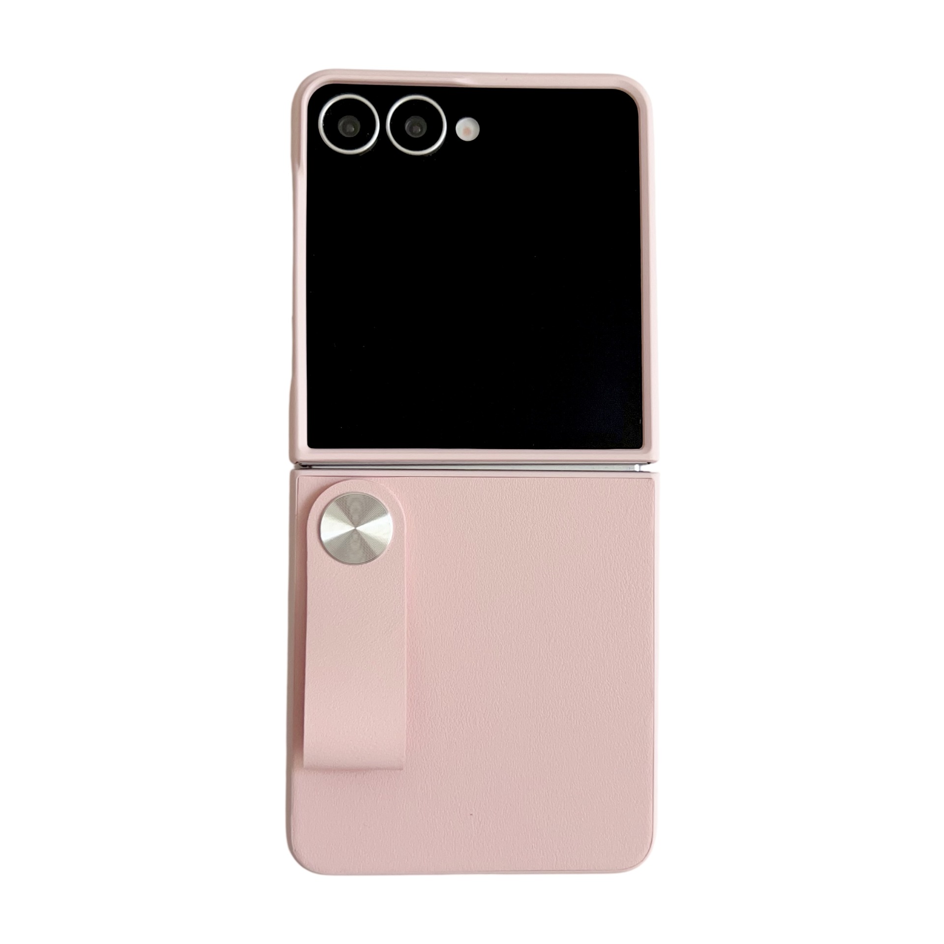 Compatible with Samsung Z Flip 8/7 phone case, 6/5-inch handheld wrist strap stand, vegan leather 4/3-inch folding screen protective case