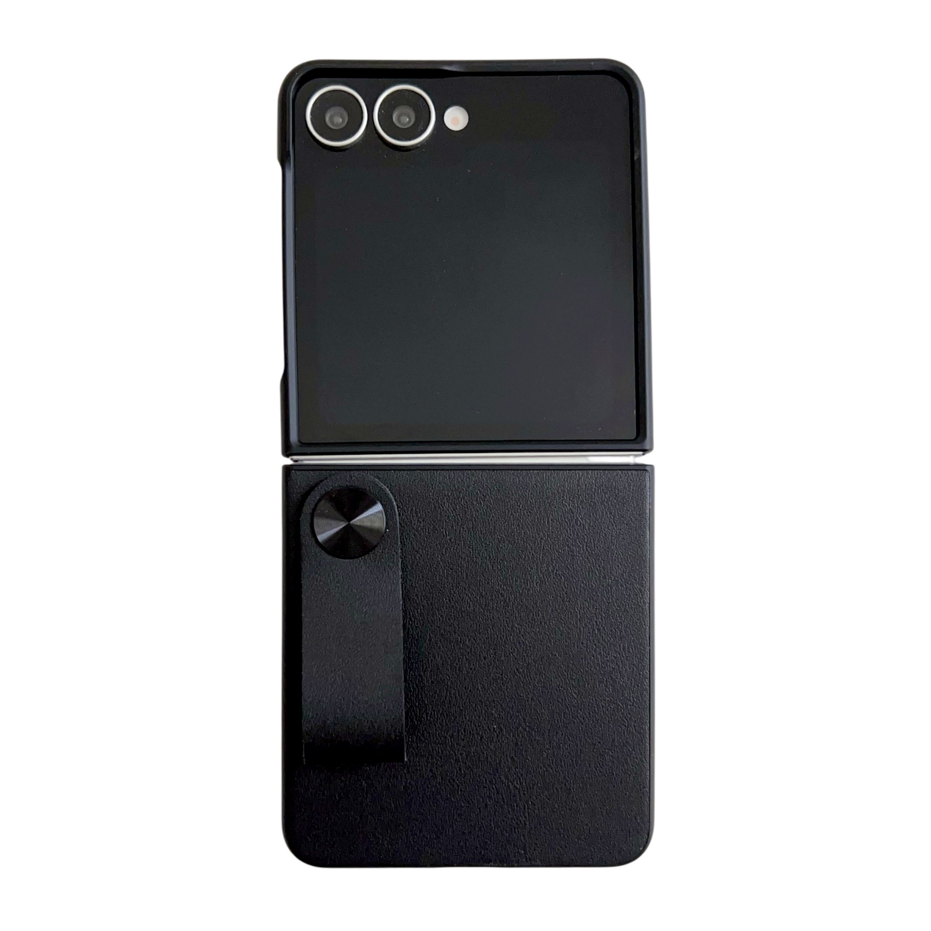 Compatible with Samsung Z Flip 8/7 phone case, 6/5-inch handheld wrist strap stand, vegan leather 4/3-inch folding screen protective case