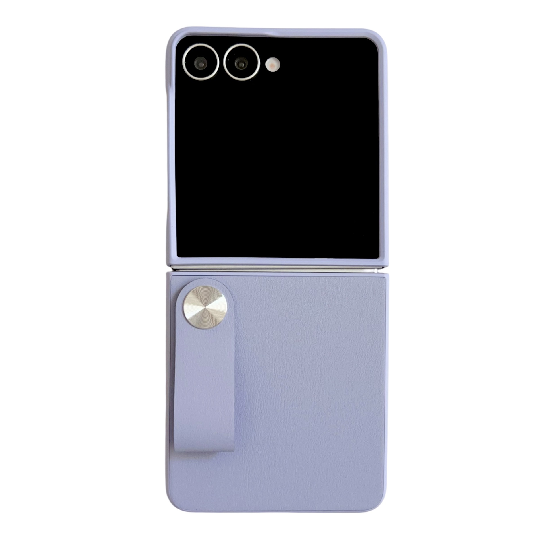 Compatible with Samsung Z Flip 8/7 phone case, 6/5-inch handheld wrist strap stand, vegan leather 4/3-inch folding screen protective case