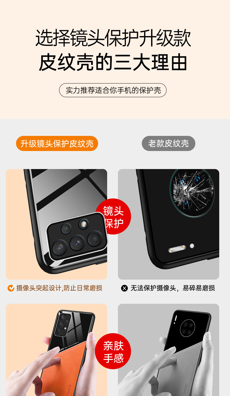 Compatible with Samsung S26 Ultra phone case S25P built-in car magnetic case A17 business leather texture M55 protective case