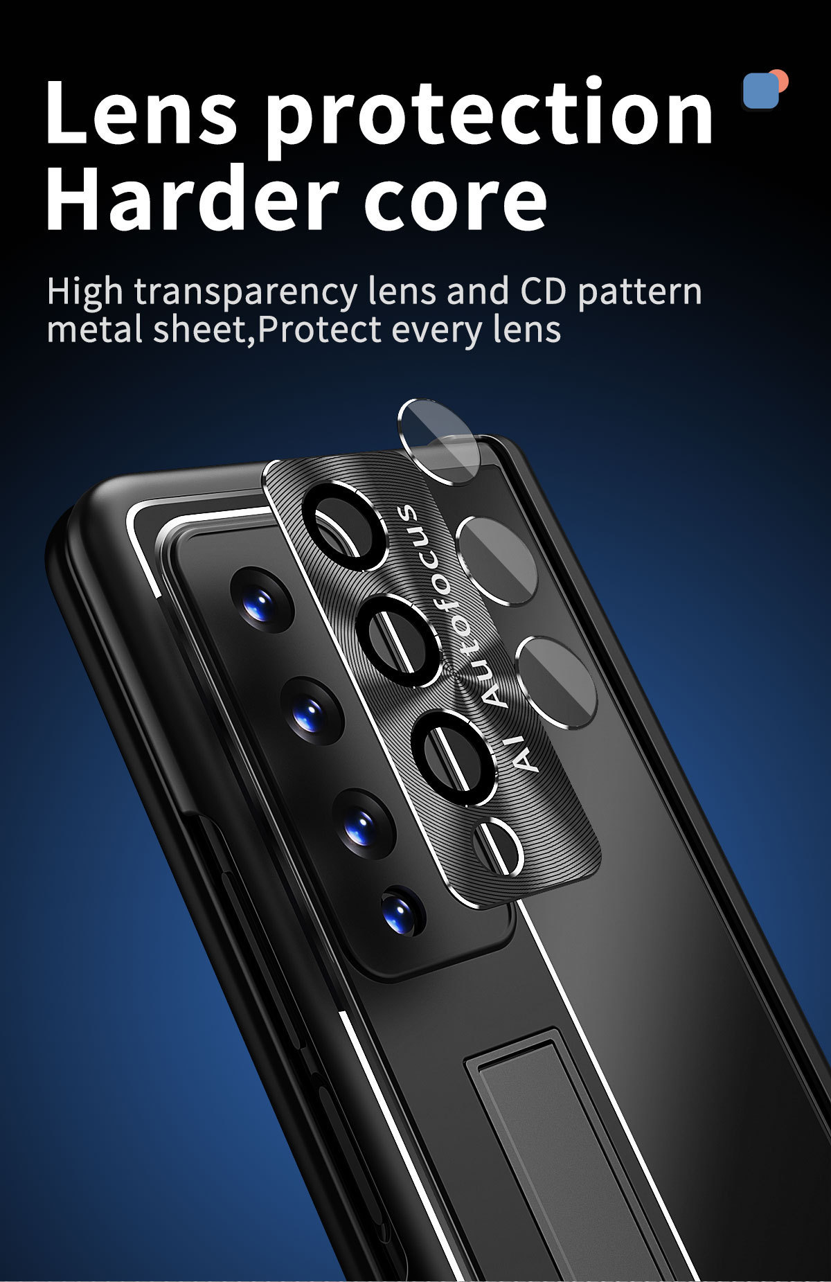 Compatible with Samsung Z Fold7/6/5 phone case, 4/3 aluminum alloy, dual hinge, with S Pen stylus protective case.