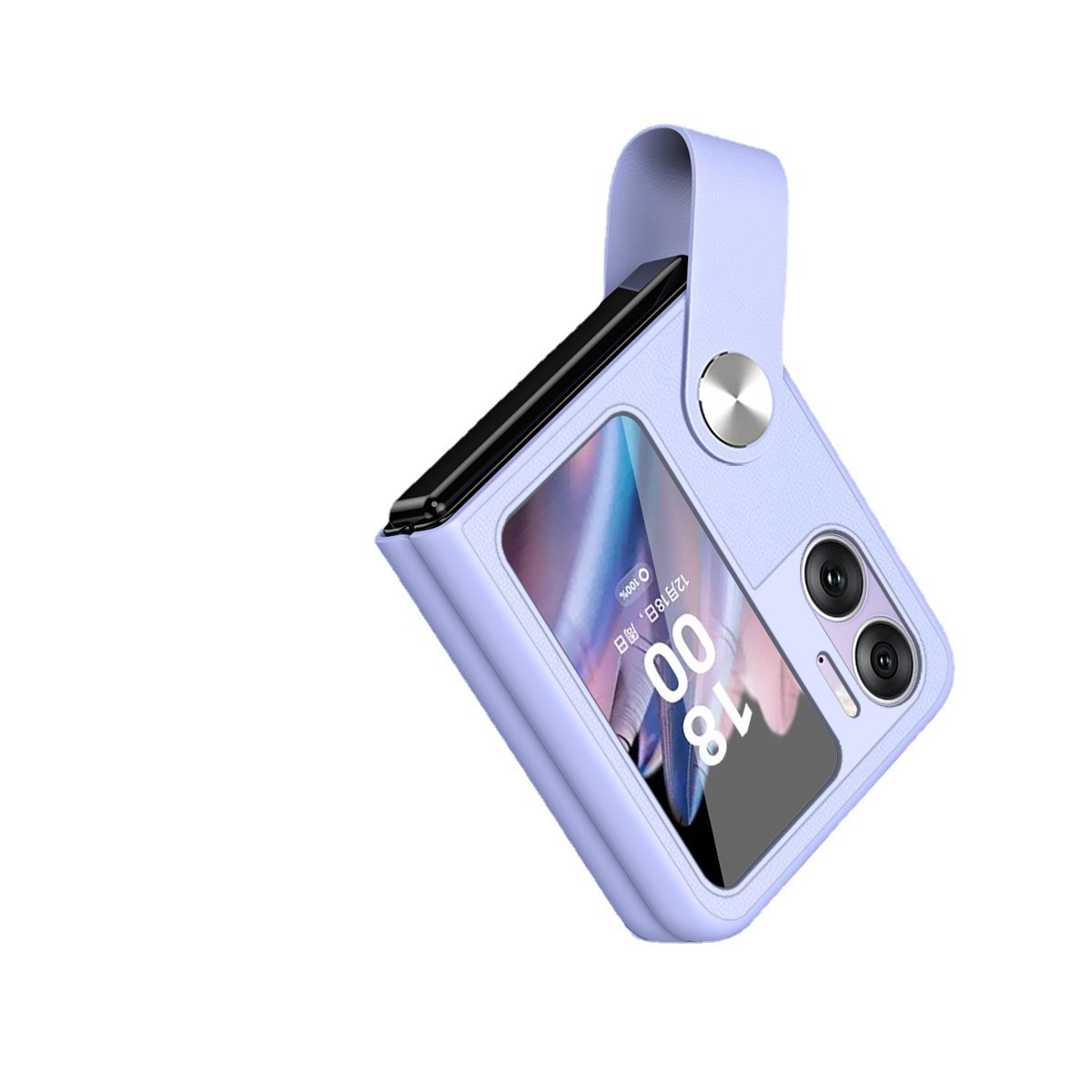 Compatible with OPPO Find N3 Flip phone case, N2 handheld wrist strap stand, Flip4/3 leather protective case