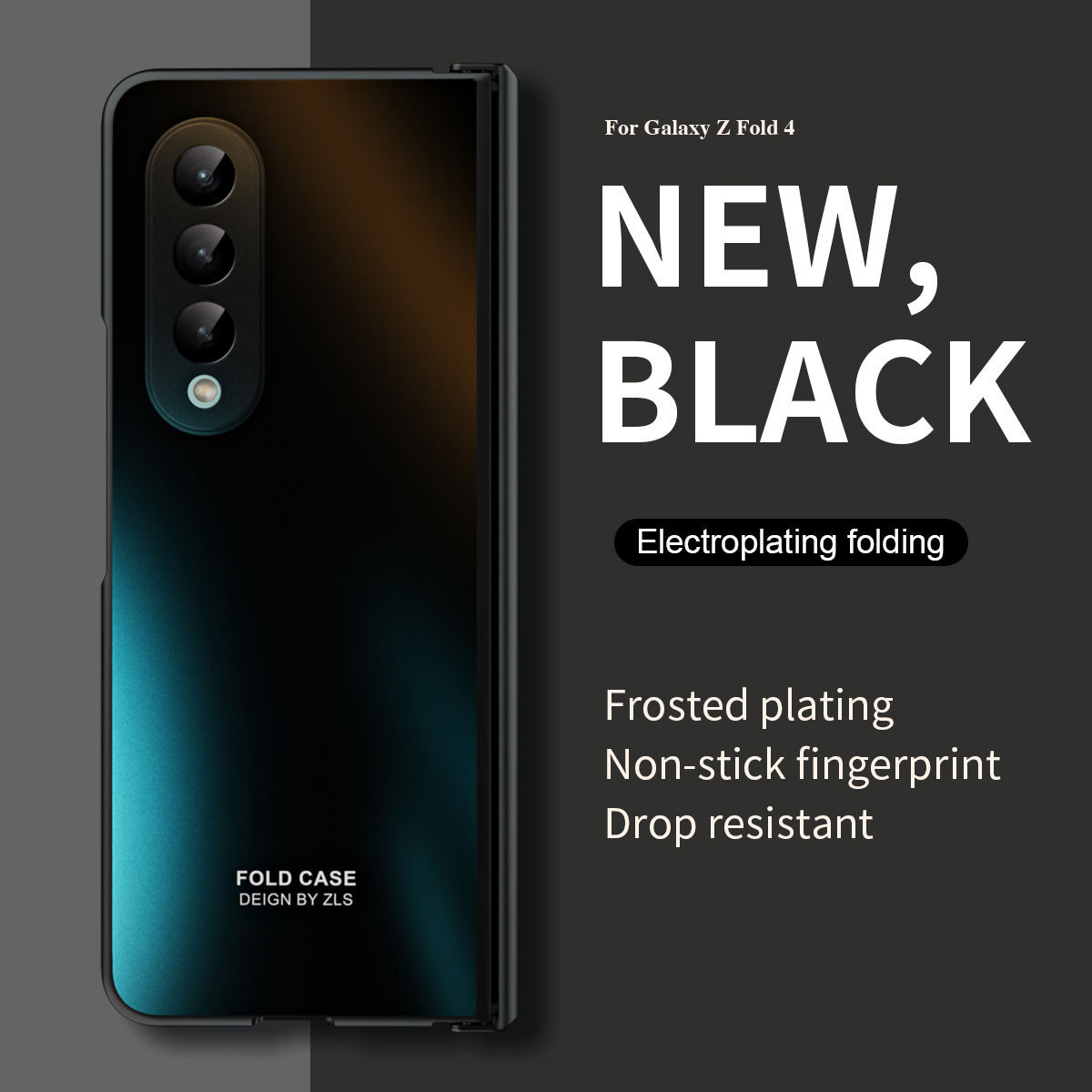 Compatible with Samsung Z Fold8/7/6 phone cases, 5/4/3 case films, electroplated hinge, full-coverage folding screen protective cases.