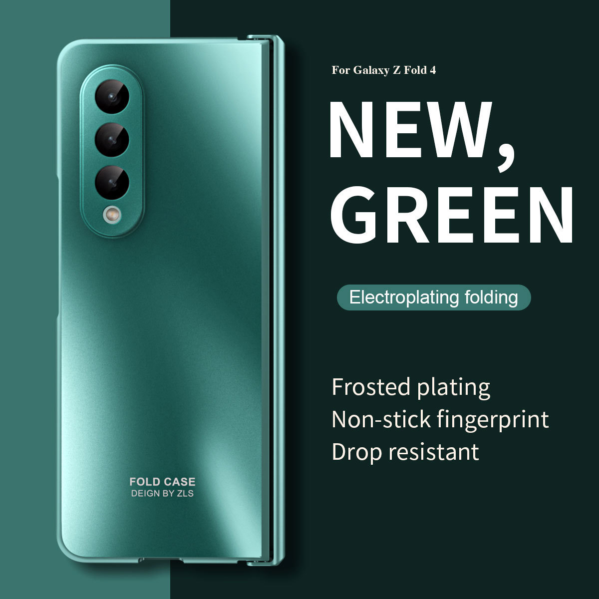 Compatible with Samsung Z Fold8/7/6 phone cases, 5/4/3 case films, electroplated hinge, full-coverage folding screen protective cases.
