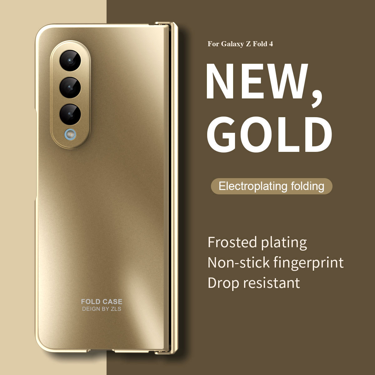 Compatible with Samsung Z Fold8/7/6 phone cases, 5/4/3 case films, electroplated hinge, full-coverage folding screen protective cases.
